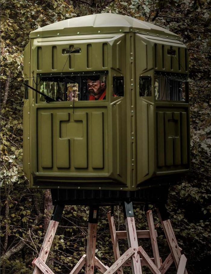 Advantage Hunting 5' x 5' Hunting Blind & QuadPod Tower Kit - Image 3