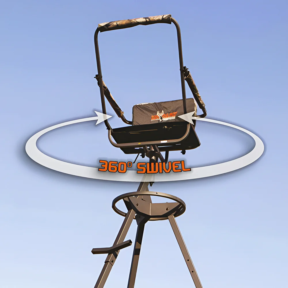 Big Game® Pursuit 12 ft 360 Degree Swivel Tripod Stand - Image 4