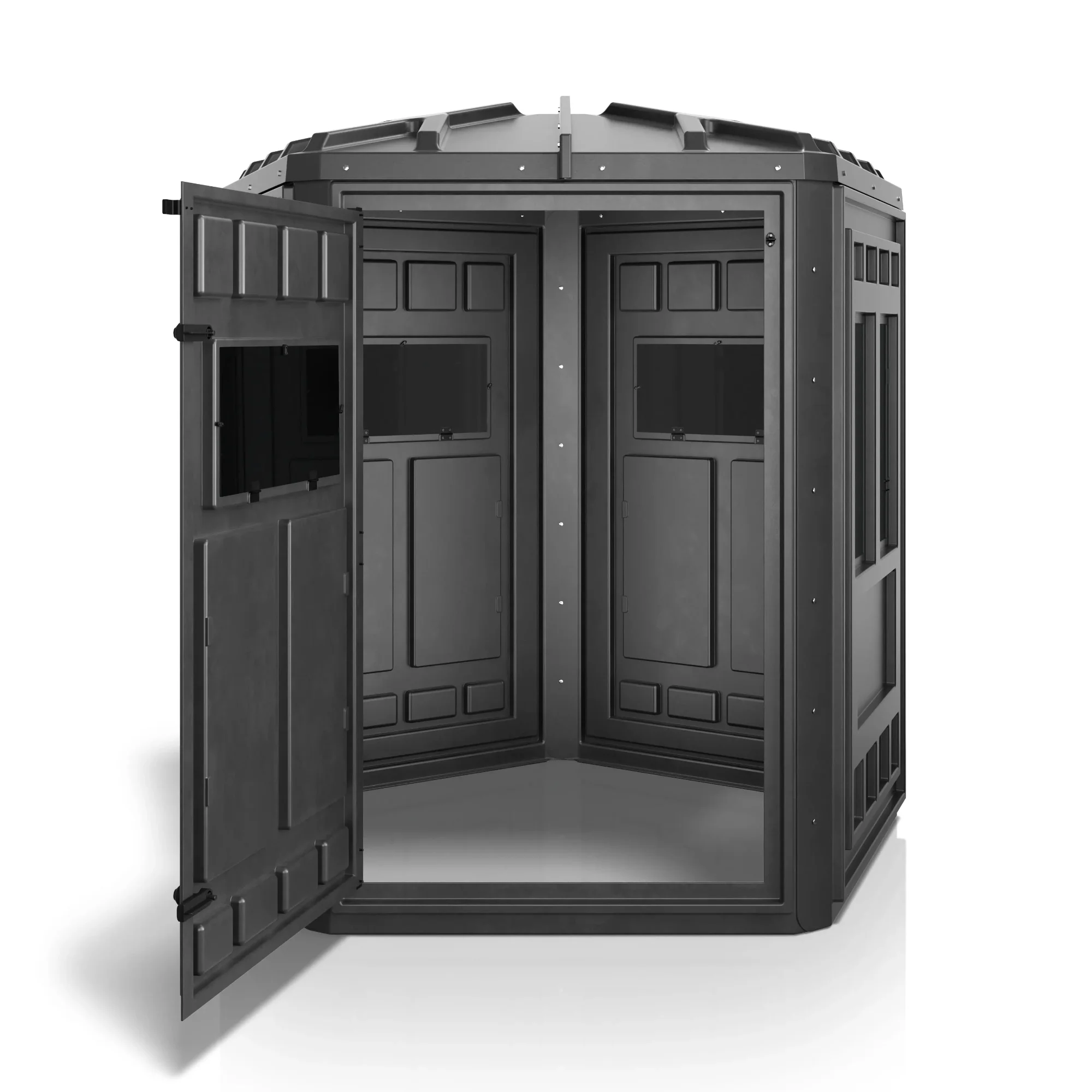 Booner 5-Panel 6' Wide Hunting Blind - Vertical Windows - Image 4