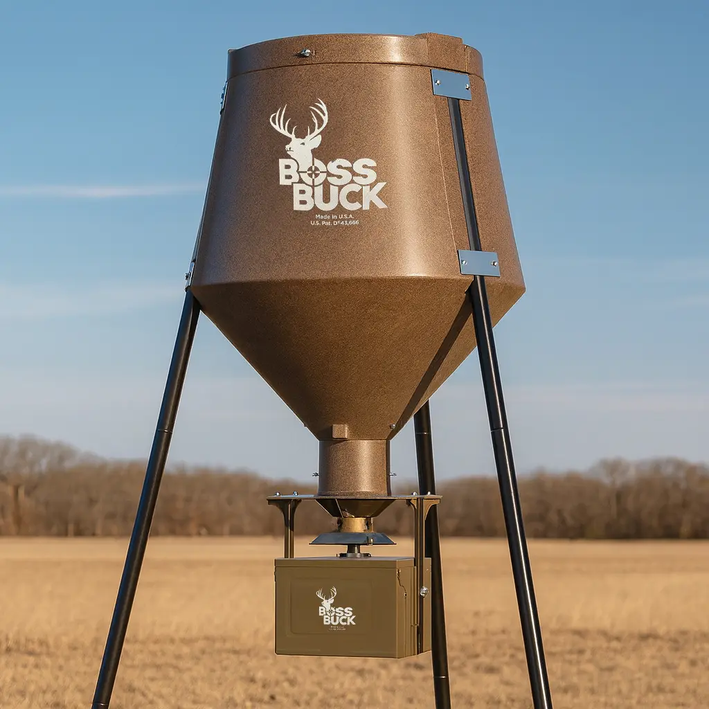 Boss Buck 200 lb Automatic Spinner Deer Feeder - 12v Battery Included - Image 8