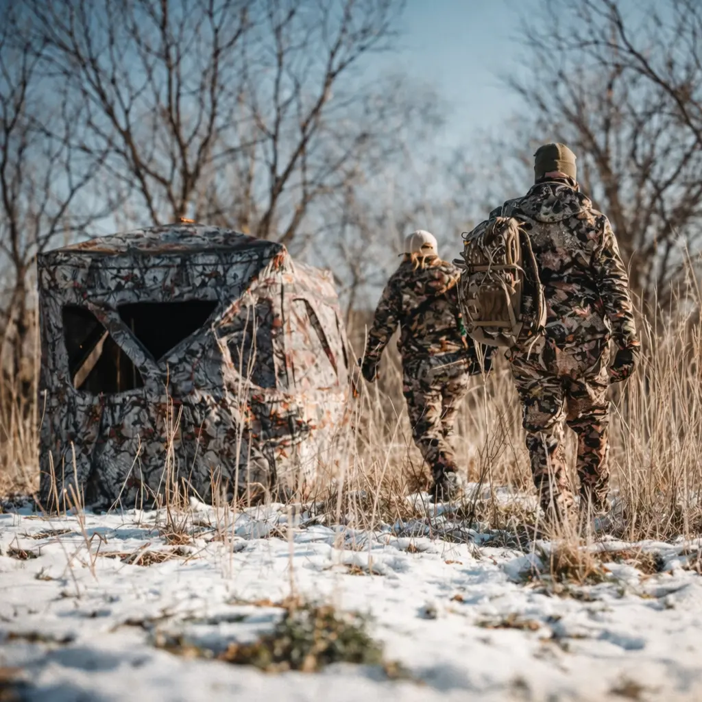 Muddy Infinity 3-Man Ground Blind - 83"W x 74"T - Epic Camo - Image 6