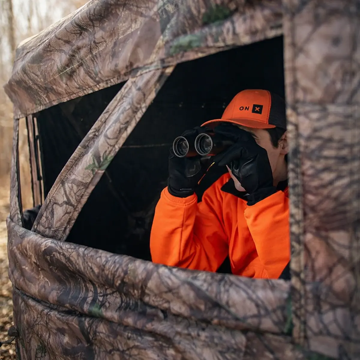 Muddy Prevue 2-Man See-Thru Ground Blind - Epic Camo - Image 3