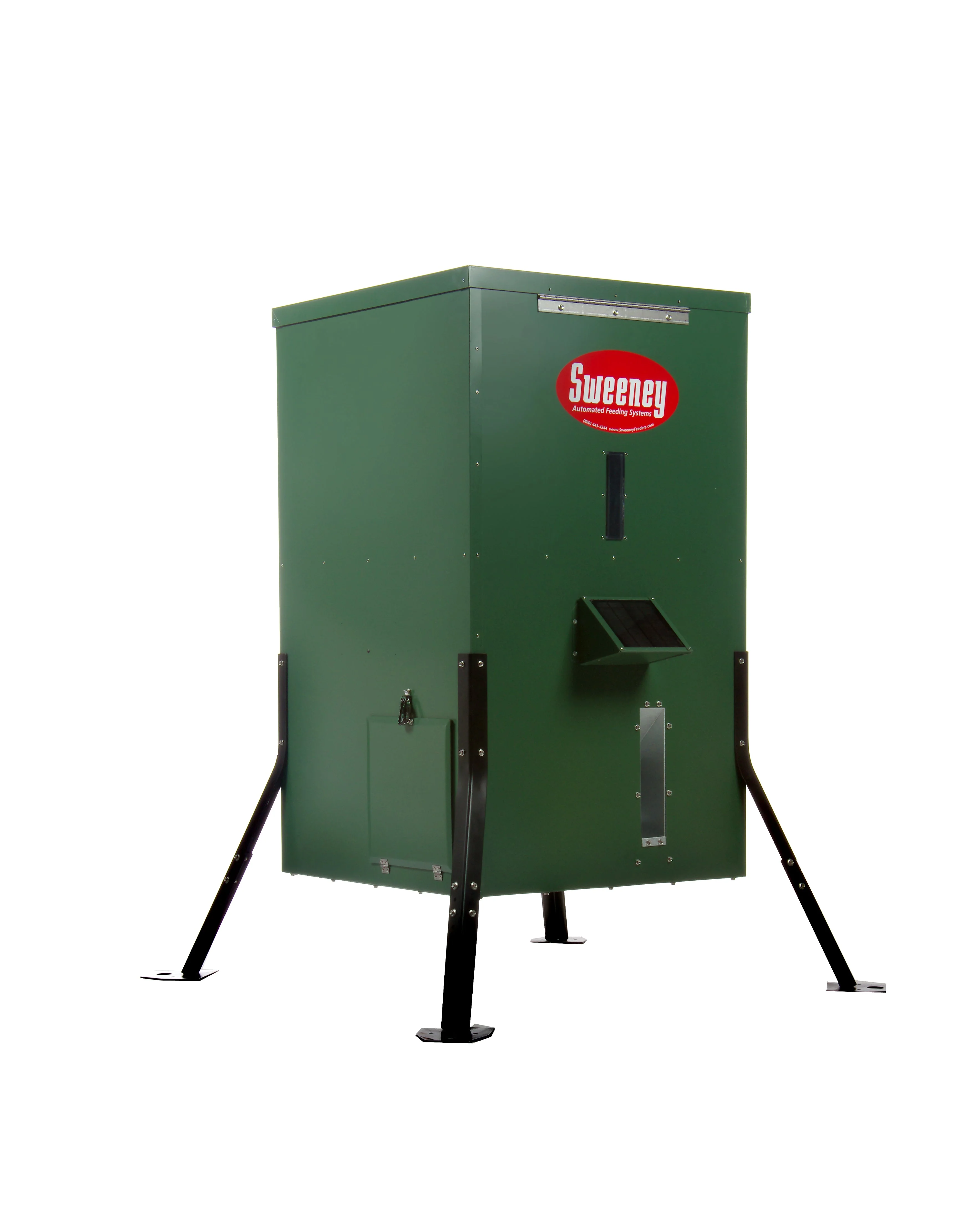 Sweeney Feeders Directional Fish Feeder 425 lb.  |  Green with Dock Legs - Image 3