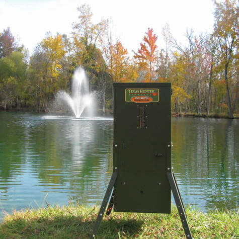 Texas Hunter Fish Feeder - 70 lb Fish Feed/125 lb Corn Capacity – Adjustable Legs - Image 9