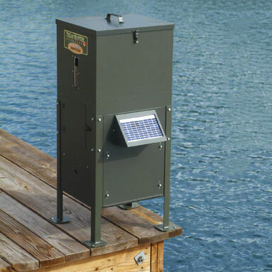 Texas Hunter Fish Feeder - 70 lb Fish Feed/125 lb Corn Capacity – Straight Legs - Image 10