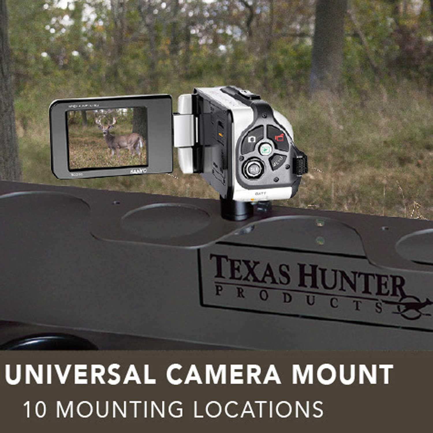 Texas Hunter 5' x 7' Wrangler Camo Hunting Blind with Combo Bow/Rifle Windows, 8' Tower & Stairs - Image 8
