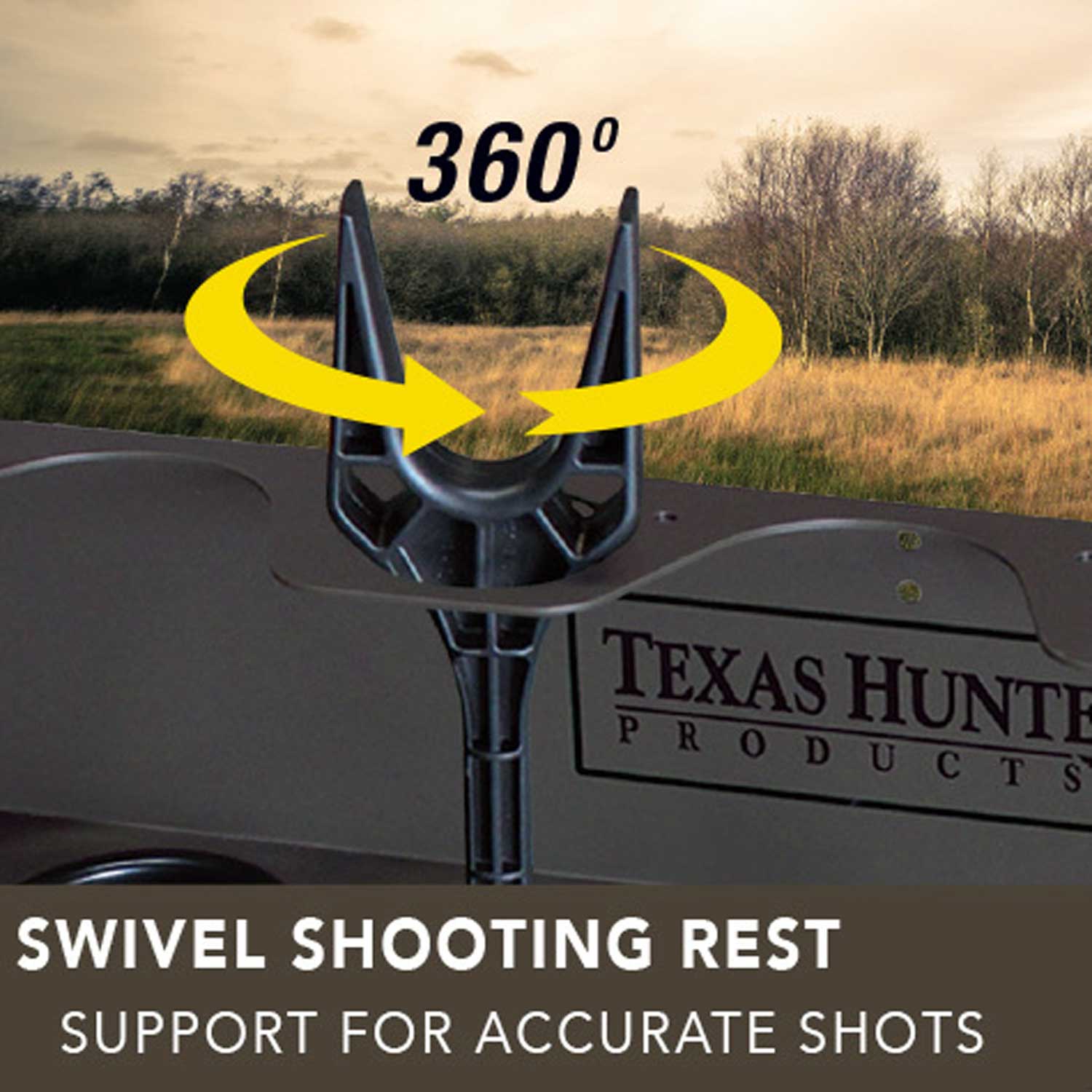 Texas Hunter Wrangler Rifle Octagon Shaped Camo Aluminum 5' x 7' Deer Blind with 4' Tower - Image 10