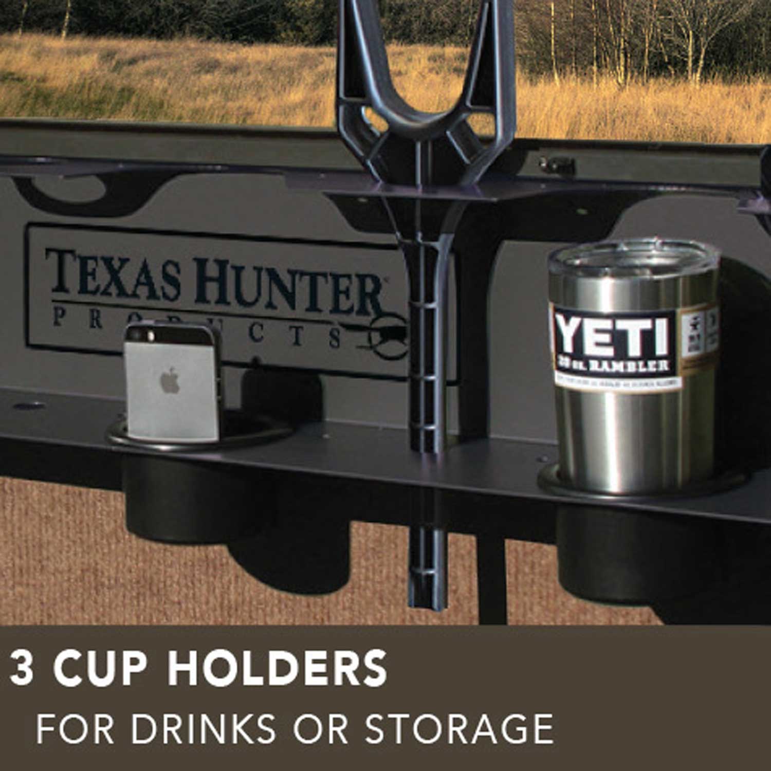 Texas Hunter Wrangler Rifle Octagon Shaped Camo Aluminum 5' x 7' Deer Blind with 8' Tower - Image 11
