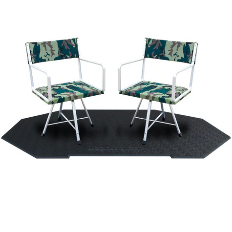 Texas Hunter Wrangler Rifle Octagon Shaped Camo Aluminum 5' x 7' Deer Blind with 8' Tower - Image 14