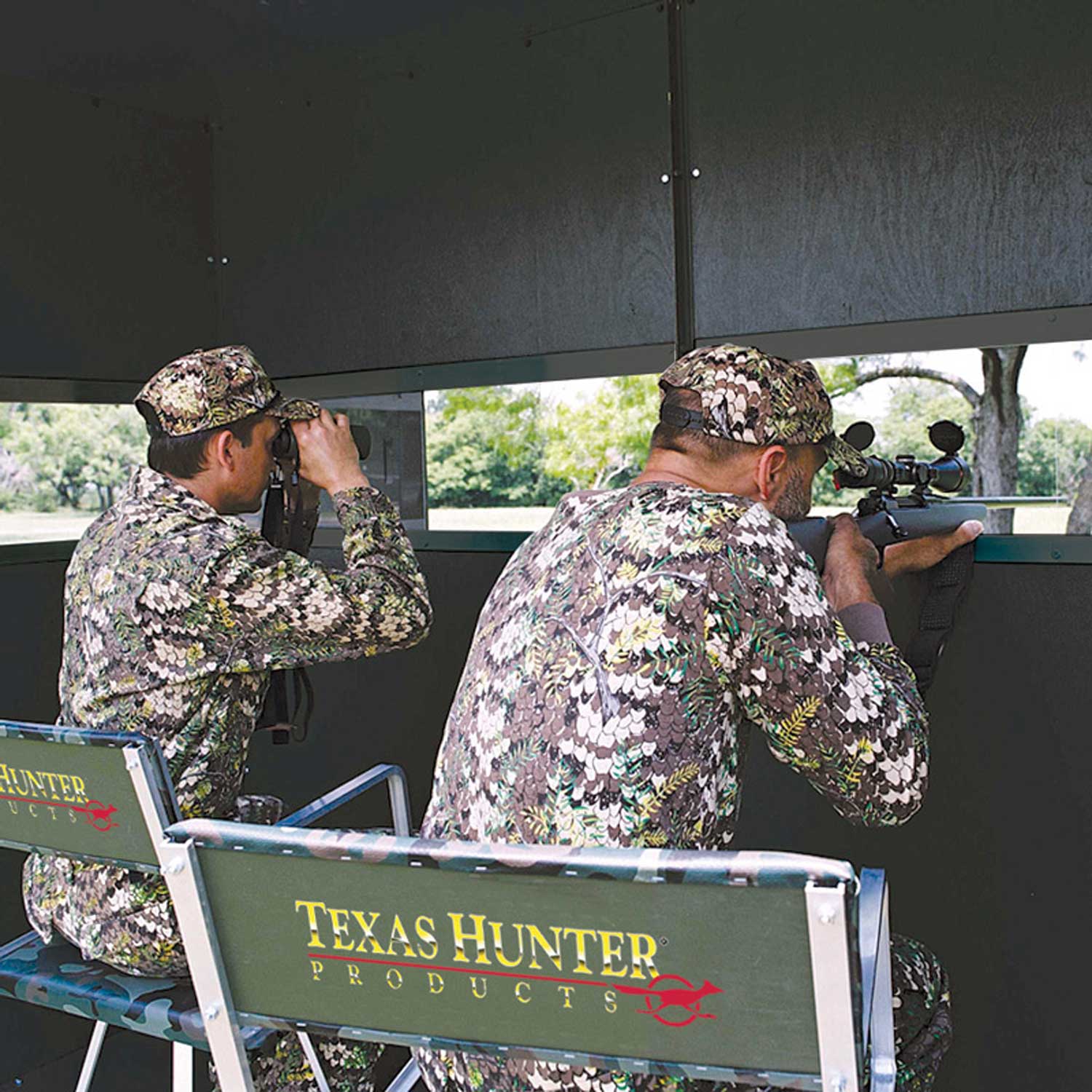 Texas Hunter Xtreme Ground Blind Double 4' x 8' with Full Door and Ground Legs - Image 6