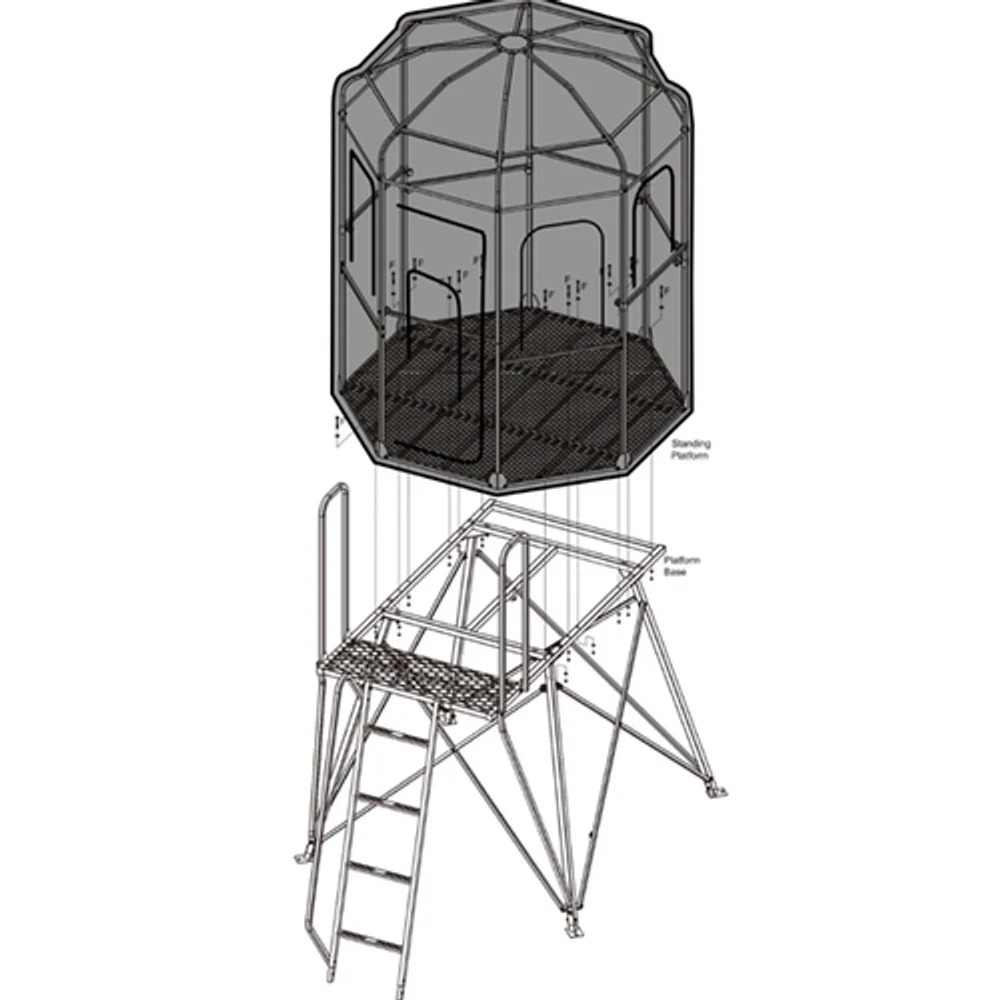 Trophy Treestands D-Lux 5 ft Tower (For D-Lux Blind) - Image 3